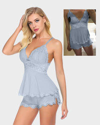 Lace-Trim Modal Cami & Shorts Pajama Set