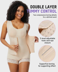 Double-Layer PowerMesh Tummy Sculpt Bodysuit