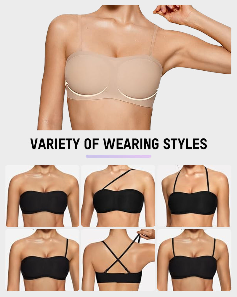 Strapless Wireless Padded Bandeau Bra
