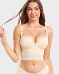 Built-In Shapewear Longline Push-Up Bra